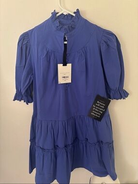 Pomander Place Tuckernuck NWT Selena Mini Dress Azure Blue
